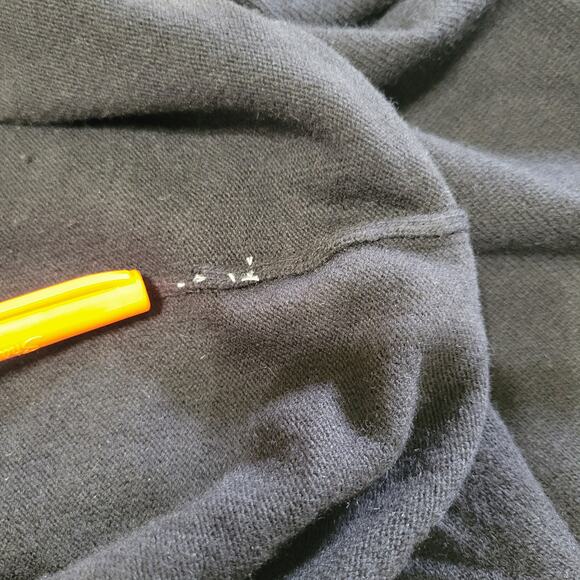 J. Crew Shift Sweater Dress Medium Black Wool Cashmere Blend Pockets Sleeveless - Picture 9 of 9